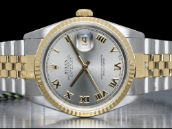 Rolex Datejust 36 Jubilee Rhodium Roman Dial Gold And Steel 16233 